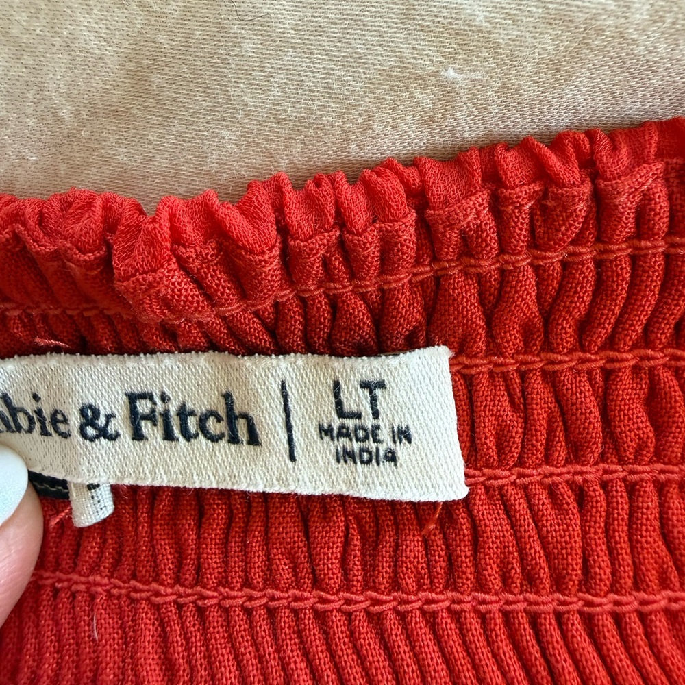 Abercrombie & Fitch Red Spaghetti-Strap Maxi Dress - Picture 4 of 4